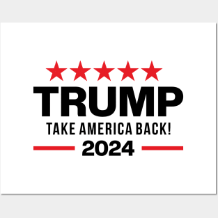 Donald Trump 2024 Take America Back Ver.2 Posters and Art